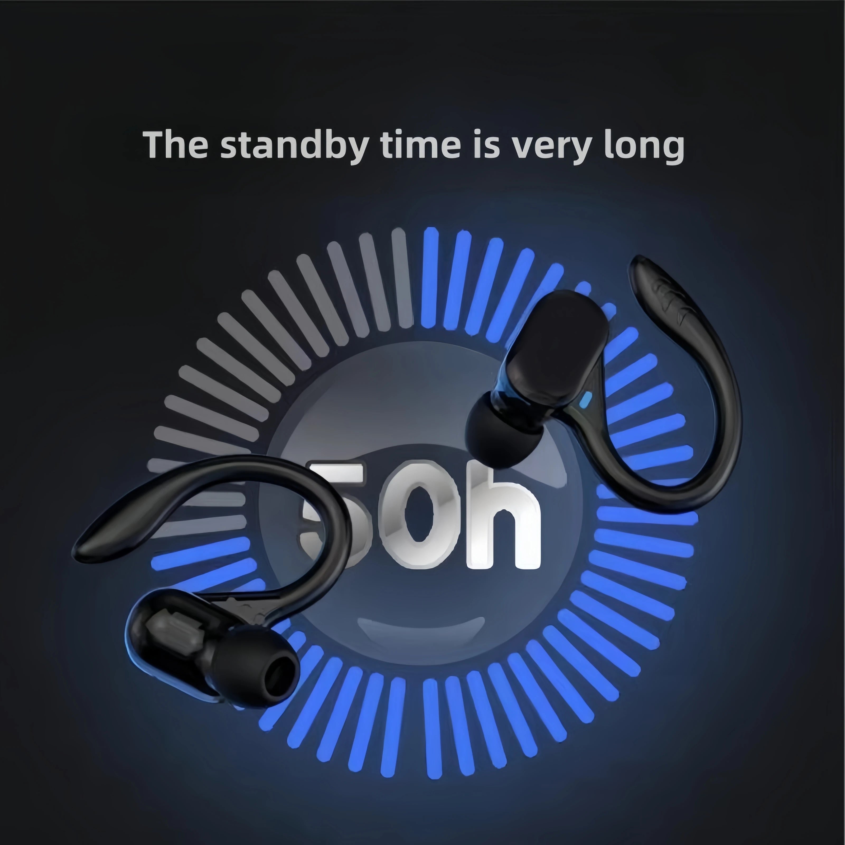 SP16 over the ear Bluetooth earphones with long battery life, digital display noise reduction, sports wireless earphones