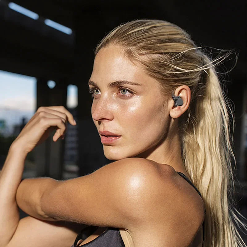Wireless Earbuds Sport 5.3 Headphones with Noise Cancelling Mic 75H HiFi Stereo Over Ear Bud LED Display USB-C IPX6