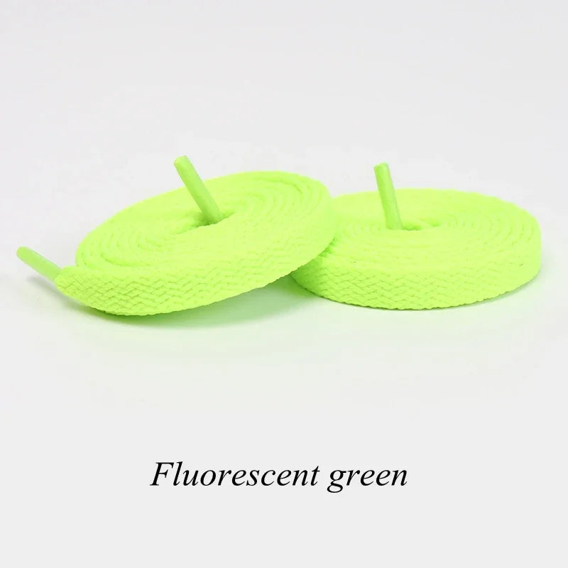 1 Pair Flat Shoelaces Classic Shoe Laces Fit Fashion Solid Sports Shoelace Casual Unisex Shoe Strings Shoe Accessories AF1