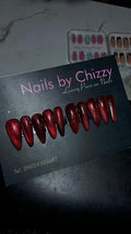 Red Glitter Luxury Press On Nails 🔥